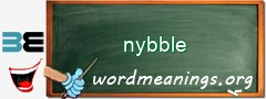 WordMeaning blackboard for nybble